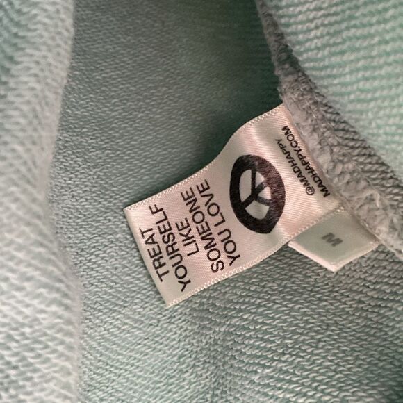 Madhappy Green Artwork Program Cropped Crewneck Sweater - Picture 3 of 6